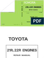 Toyota 21R, 22R, 22RC Engine Repair Manual (1980.08) (Pub No. 36056E)