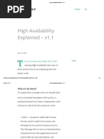 High Availability Explained - v1.1