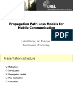 Propagation Path Loss Models For Mobile Communication: Lukáš Klozar, Jan Prokopec