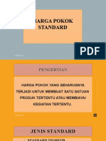 Harga Pokok Standard