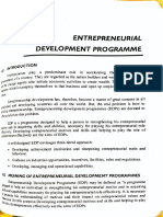 Entrepreneurial Development Programme Chapter Summary