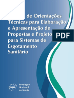 ART006 - Manual de Orientações Técnicas para Elaboração e Apresentação de Propostas e Projetos para Sistemas de Esgotamento Sanitário – FUNASA
