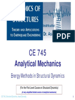 CE745 - Energy Methods - Analytical Dynamics
