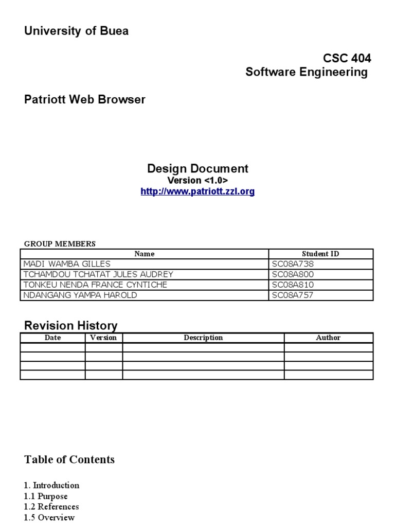 Design Document | PDF | Button (Computing) | Web Page