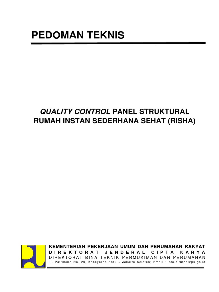 Kontrol Kualitas Panel RISHA | PDF