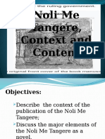 Noli Me Tangere, Context and Content