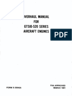 Overhaul Manual FOR Gtsio-520 Series Aircraft Engines: Faa Approved MARCH 1981 FORM X-30045A
