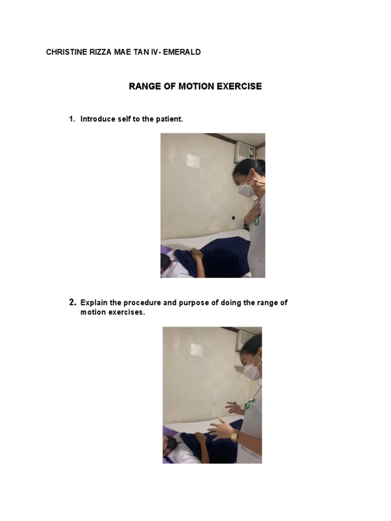 Tan Range of Motion Exercises PDF