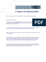 Remedies For Balance of Payments Deficit