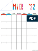 Calendar 2022 Colorblock 12