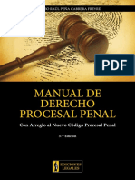 Manual de Derecho Procesal Penal - Alonso Peña