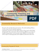 Community Planning and Community Operationalization