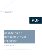 Grabación de Instrumentos de Percusión