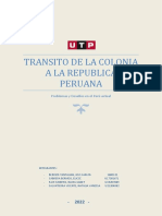 Ensayo Grupo 8 Transición de La Colonia A La República Peruana
