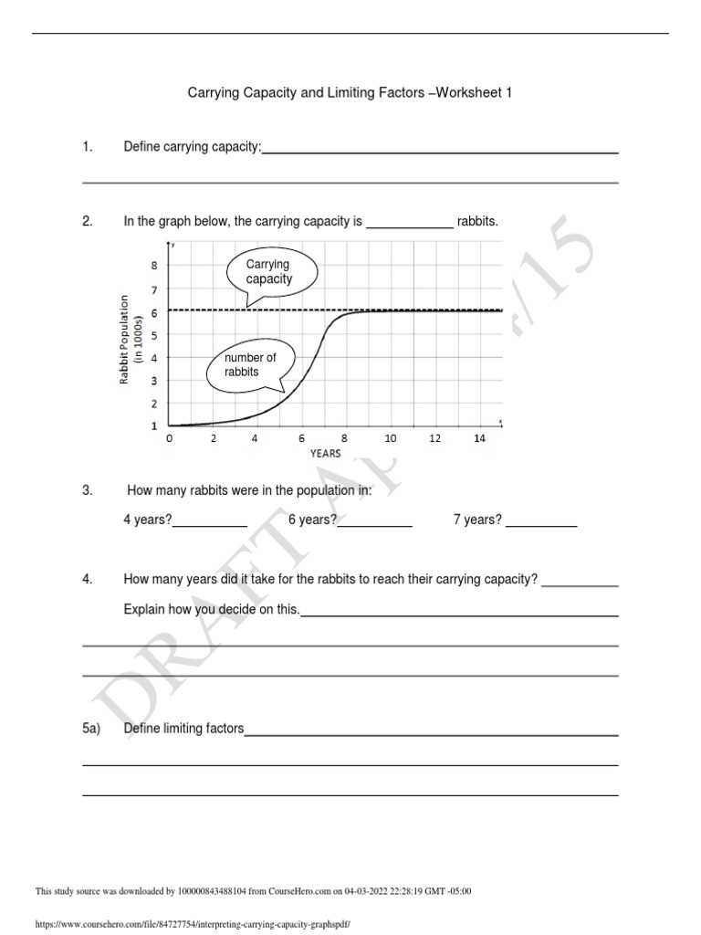 Interpreting Carrying Capacity Graphs PDF | PDF | Ecosystem