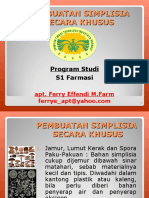 Pembuatan Simplisia Secara Khusus