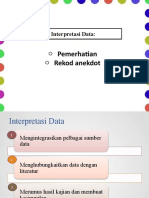 Kuliah 9 - Interpretasi Data