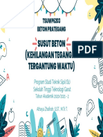 Susut Beton (Kehilangan Tegangan Tergantung Waktu)