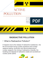 Radioactive Pollution: Devika Das DC 3 Biotechnology Sree Sankara College Kalady