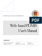 Web - Based PDMIS User's Manual: National Police Commission