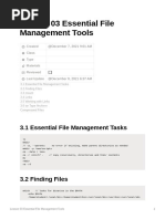 Lesson 03 Essential File Management Tools