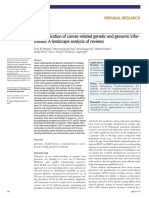 Communication of Cancer-Related Genetic and Genomic Infor-Mation: A Landscape Analysis of Reviews