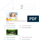 Present Continuous Tense