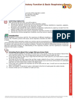 Assessing Respiratory Function and Common Interventions