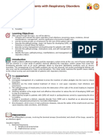 Management of Patients With Respiratory Disorders