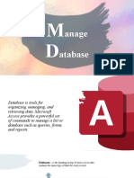 Manage Database