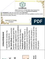 Certificate: STATEMENTS' Under The Supervision of Mr. Rohit Bhatt