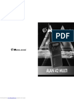 Alan 42 Multi: Manuale D Uso - User S Manual - Bedienungsanleitung - Manual Del Usuario