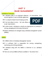 Unit 3 Database Management