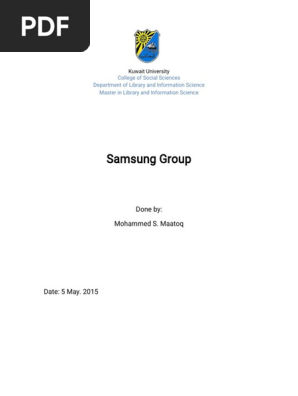 Report on Samsung
