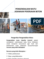 Pengendalian Mutu Beton Update