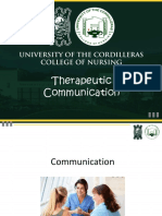 Topic 6 - Therapeutic Comms
