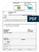 Subject: QC Site Instruction