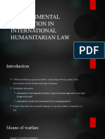 Environmental Protection in International Humanitarian Law