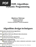 Dynamic Programming - Algorithm