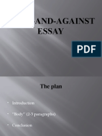 A For and Against Essay