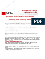 Update in SPIE Conference Proceedings: Self Citation