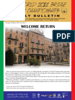 Welcome Return: Daily Bulletin