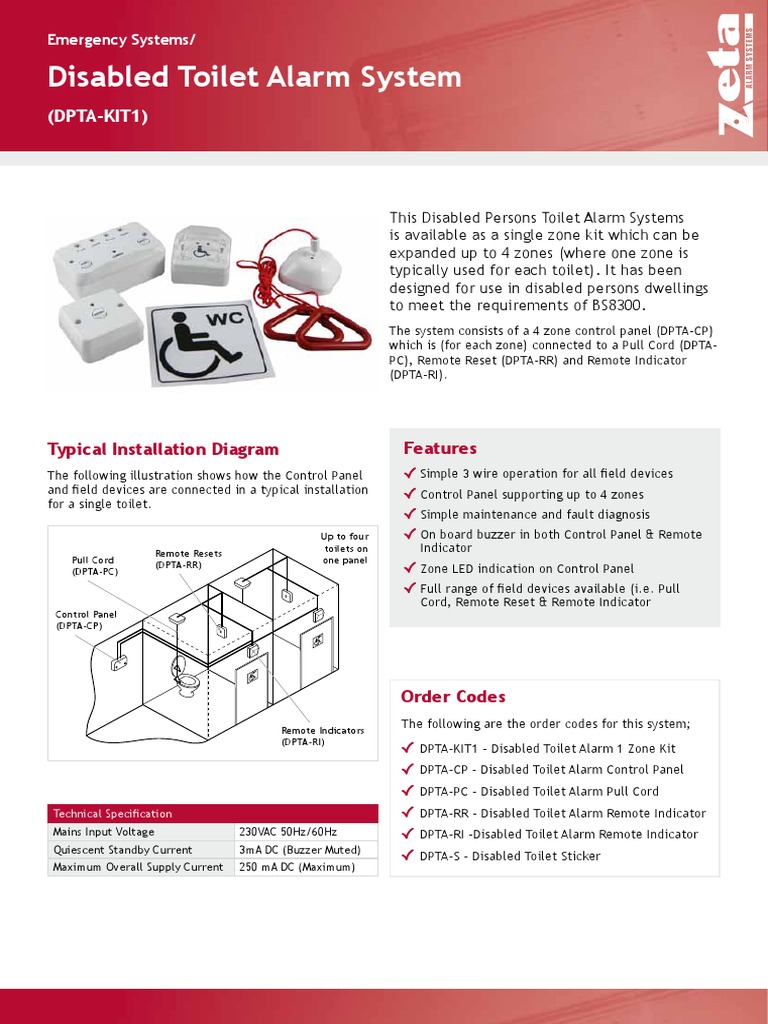 Disabled Toilet Alarm System: (DPTA-KIT1) | PDF | Computing