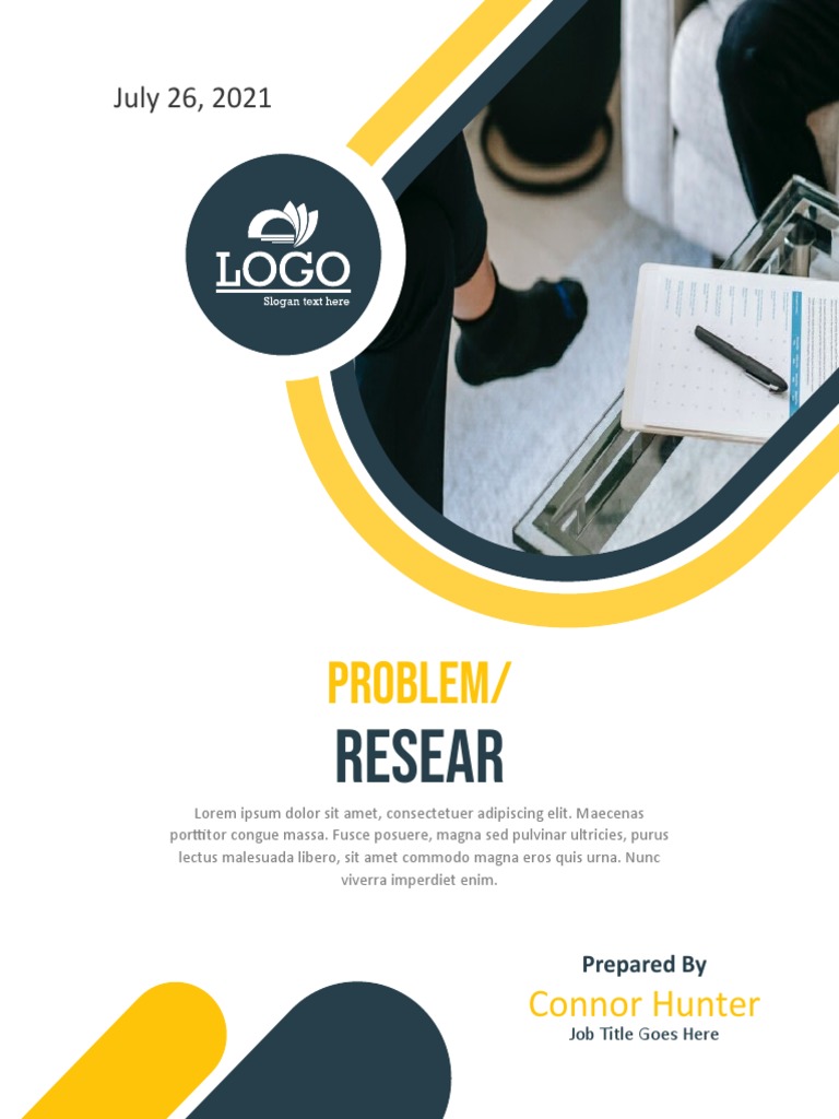 Problem Solution Research Paper Cover Page Template | PDF