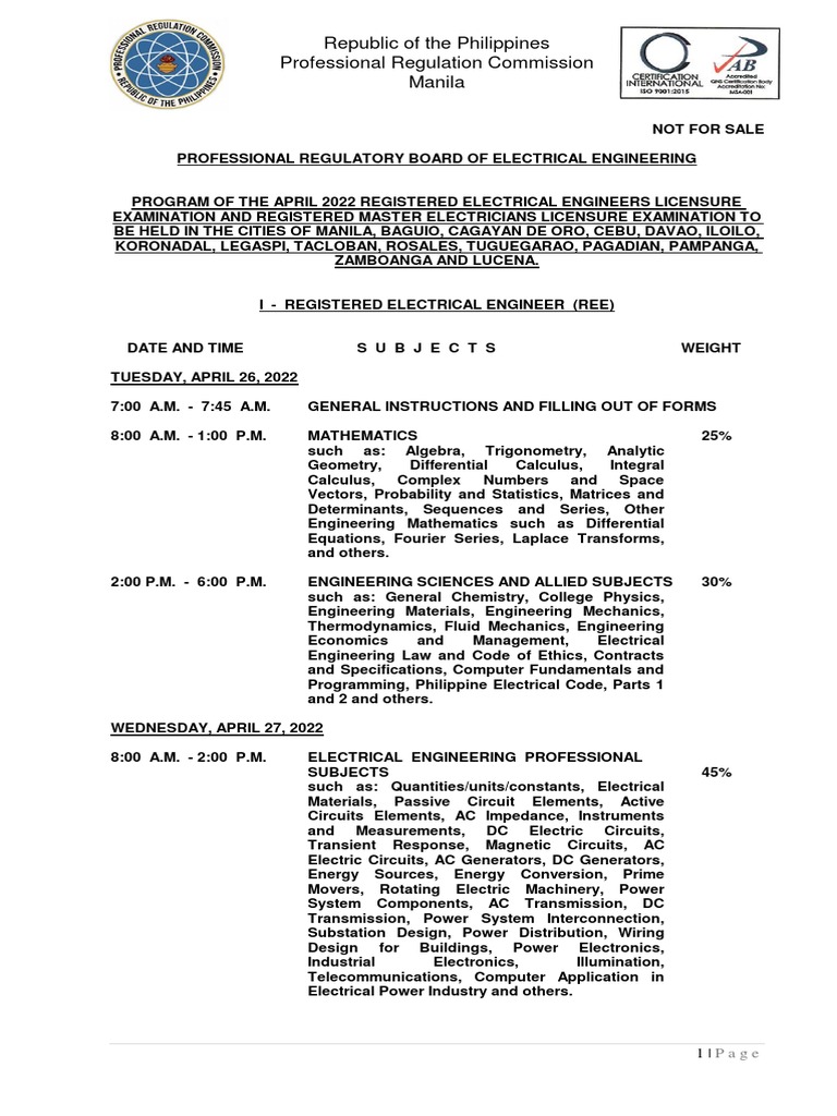 Republic of The Philippines Professional Regulation Commission Manila ...