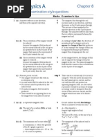 AQA A2 Physics A Chapter 8 Textbook Answers