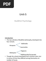 Unit 5 Buddhist Psychology