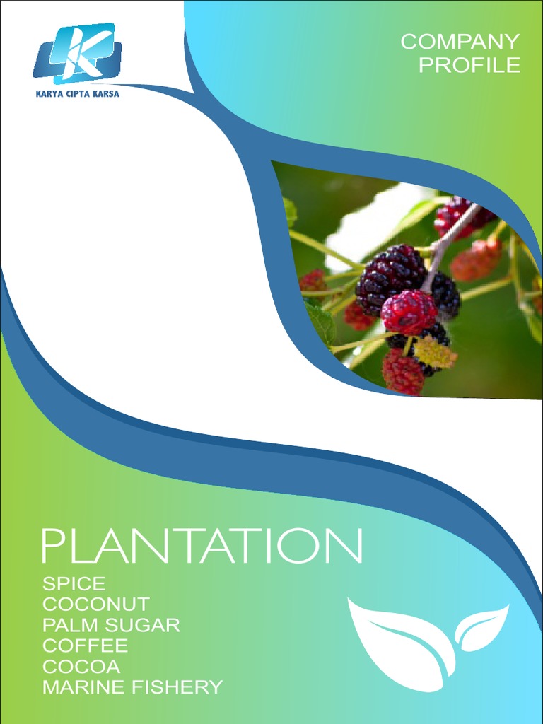 Plantation Company Profile PDF Silk Food And Drink