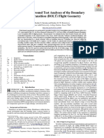 Preflight Ground Test Analyses of The Boundary Layer Transition (BOLT) Flight Geometry