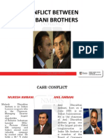 Conflict Between Ambani Brothers